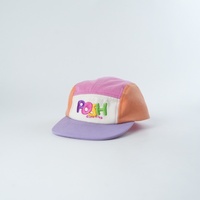 Casquette de camping pour enfant en coton non structuré à 5 panneaux, légère, pour la course et le camping en plein air