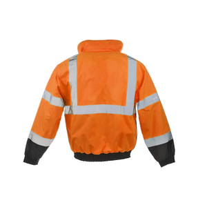 High Visibility Reflective <b>Jacket</b> ANSI Class 2 Safety Workwear for Outdoor <b>Workers</b> - Product Image 3