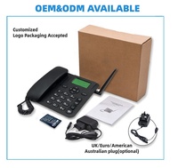 Téléphone de bureau sans fil double carte Sim Gsm 2G Téléphone sans fil avec carte TF