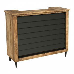 Modern Luxury <b>Wood</b> Adjustable Reception <b>Desk</b> Panel Design Commercial Office Salon Hotel Supermarket Gym Mall Bar Dining Workshop - Product Image 2