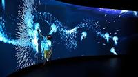 Système de projection immersive interactif, logiciel de projection holographique 3D, kit de capteur Lidar pour salle d'exposition