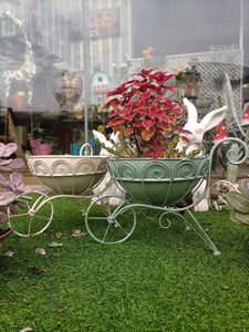 Couvre-<span class=keywords><strong>pot</strong></span> de fleurs en tôle de fer vieilli rétro pour pots de fleurs et jardinières - Product Image 5