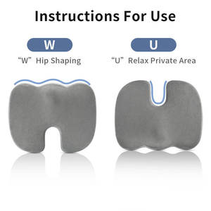 Cuscino in Memory <span class=keywords><strong>Gel</strong></span> per Seduta Migliorata, Cuscino in Memory Foam per il Dolore al Coccige - Cuscino per Sedia da Ufficio e Sedile Auto - Product Image 3
