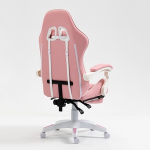 <span class=keywords><strong>Silla</strong></span> <span class=keywords><strong>Gamer</strong></span> Ergonómica de Cuero con Diseño de Anime, Color <span class=keywords><strong>Rosa</strong></span>, Económica, con Reposapiés <span class=keywords><strong>para</strong></span> Chicas - Product Image 6