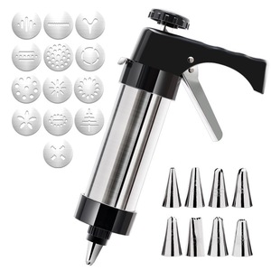 Cookie Press 304 Stainless Steel Piping Gun Food Decorating Household Baking Tool - Product Image 2