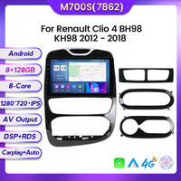 MEKEDE Android 11 8 Cœurs 8+128G Navigation Android pour Renault Clio 4 BH98 KH98 2012-2018 Caméra 360 CarPlay+Auto Autoradio