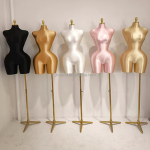 Nouveau Mannequin de Vitrine <span class=keywords><strong>Femme</strong></span> Demi-Buste Forme Robe avec Fessier Volumineux en Fibre de Verre pour Vêtements - Product Image 1