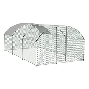 Cage à poules en acier DB, clôture en acier, abri en forme de dôme imperméable, enclos pour poules, utilisation en extérieur - Product Image 1