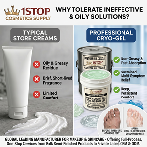 Crème Réparatrice Apaisante Quotidienne Équilibrante à l'Extrait <span class=keywords><strong>de</strong></span> Graines <span class=keywords><strong>de</strong></span> Concombre pour Toute la Jambe, Production Cosmétique Professionnelle, Formation - Product Image 2