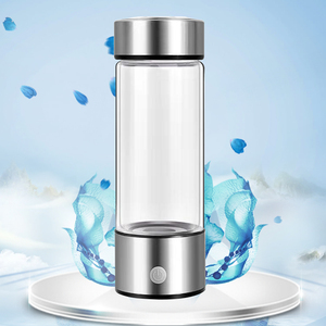 2024 Logo personalizzato Oem regalo di alta qualità nero 450Ml generatore portatile ionizzatore <span class=keywords><strong>idrogeno</strong></span> H2 ricco bicchiere di acqua filtro - Product Image 1