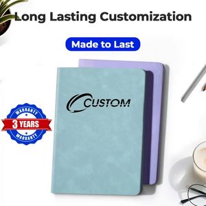 Customizable A5 Hardcover Leather <b>Journal</b> 100 Sheets 100 Lined Smooth Touch Perfect Binding Multi-Color Gift Notebook - Product Image 3