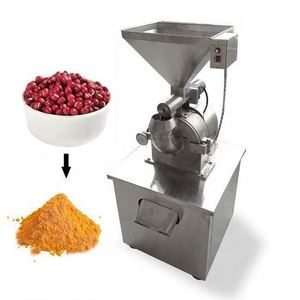 Máquina De Trituração De Alimentos Industrial Máquina De Moedor De Pó De Aço Inoxidável Para Especiarias Secas Moagem Triturador De Arroz