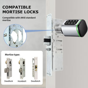 Chúng tôi tiêu chuẩn Lỗ mộng xi lanh khóa ttlock ứng dụng quản lý mật khẩu thời gian mã ANSI tiêu chuẩn deadlatch bế tắc hookbolt khóa thông minh - Product Image 4