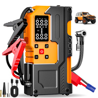 Démarreur de batterie puissant 8000 mAh 10000 mAh 12000 mAh et compresseur d'air numérique pour gonflage de pneus