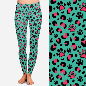 Leggings de sport pour femmes personnalisés, leggings en soie de lait doux comme du beurre à imprimé léopard, leggings à imprimé animal, Yiwu, 2022 - Product Image 4