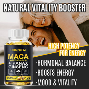 Capsules de nutrition à la maca pour hommes pour la vitalité et le soutien immunitaire - Extrait standardisé Amélioration des performances, aide alimentaire - Product Image 3