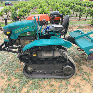 Tractor sobre orugas agrícola Agrícola multifuncional certificado CE con cubo/triturador hidráulico - Product Image 5