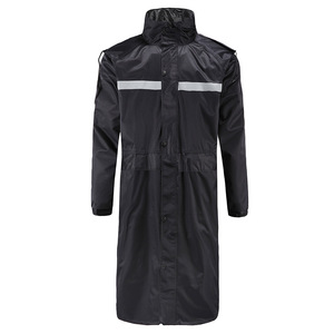 Impermeable de Gabardina para Caballería, Impermeable Largo de una Pieza, Color Negro, para Actividades al Aire Libre, para Hombres Adultos, para Viajes - Product Image 4