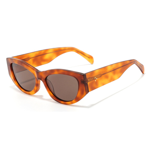 Cat Eye Full Rim Sunglasses Solid Black <b>Frame</b> Resin Lens Anti-Uv Protection Unisex Adult - Product Image 1