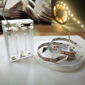 10cm 50cm 1m 2M SMD 2835 <span class=keywords><strong>LED</strong></span> dải ngắn trắng ấm trắng linh hoạt chạy bằng pin <span class=keywords><strong>LED</strong></span> dải ánh sáng nhỏ - Product Image 3