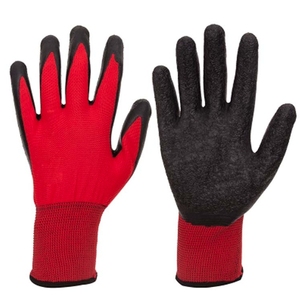 <span class=keywords><strong>Gants</strong></span> de protection <span class=keywords><strong>des</strong></span> <span class=keywords><strong>mains</strong></span> en polyester Guantes noir enduit de latex trempé de calibre 13 <span class=keywords><strong>pour</strong></span> la construction - Product Image 3