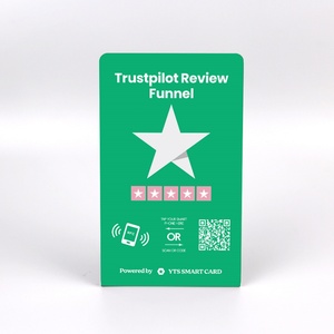 Carte de visite professionnelle NFC personnalisée de haute qualité avec impression programmable, code QR et fonctionnalité de révision sur les réseaux sociaux, en plastique, idéale comme cadeau promotionnel. - Product Image 2