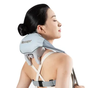 Massageador Shiatsu elétrico sem fio para pescoço e ombros, massageador profundo em forma de mão para alívio de dor muscular