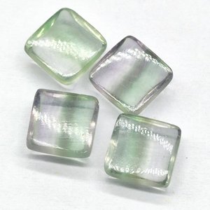 Cabochon de coupe carrée Fluorite 8mm pour la fabrication de bijoux - Product Image 5