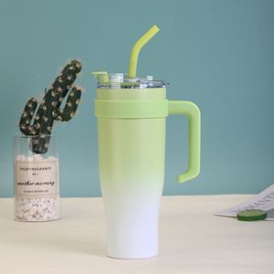 Vaso Térmico de Doble Pared para Coche Ice Bully con Asa, 40oz, Tapa, Pajita, Antideslizante, OEM, Marca Personalizada, ODM - Product Image 6