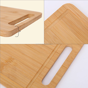 Solid Bamboo Chopping Blocks Natural Wooden <strong>Boards</strong> with Groove Reusable Dishwasher Safe 1cm Thick - Product Image 6