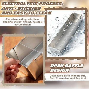 Strong Rectangle Mousse Mold for Tiramisu with Premium Stainless Steel Frame for Multi Purpose Kitchen Bakeware - Product Image 2