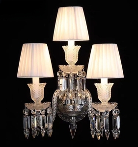 French Classic Luxury Crystal LED Sconce Cylindrical Glass <strong>Wall</strong> Lamp <strong>Candle</strong> Bracket <strong>Light</strong> for Home Villa Hotel Decoration - Product Image 4