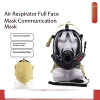 Accessoires pour appareils respiratoires d'intervention incendie, masque de communication, dispositif de communication sphérique à large champ de vision