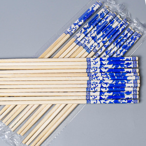 Baguettes jetables, achat en gros, baguettes rondes épaisses et allongées de 24 cm, 50 paires par paquet, emballées individuellement - Product Image 3