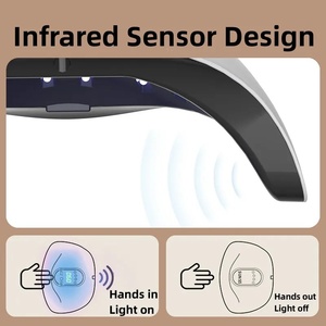 Séchoir à ongles LED portable pour manucure et pédicure avec lampe UV à séchage rapide et détection de mouvement, en plastique durable - Product Image 5