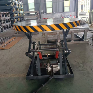 Plataforma Elevadora Eléctrica de Tijera Fija para Hotel, Elevador Hidráulico Giratorio de Acero, 380V/220V, 4-6m/min - Product Image 3