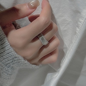 Anillo Abierto de Plata Pura S925 con Incrustaciones de Microcirconitas, Diseño Medieval, Simple y Moderno, Componente de Joyería - Product Image 3