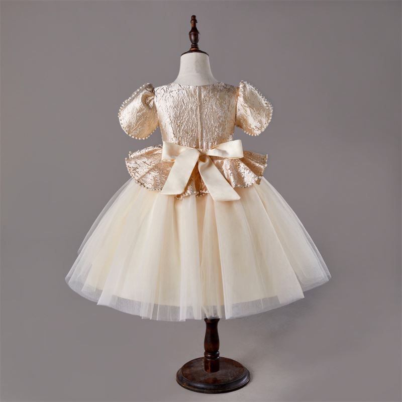 Детские пижамы, в наличии 5 видов цветов, с короткими рукавами, от 2 до 12 лет платье для девочек винтажное свадебное платье цвета длиной до середины икры, кружевное платье для девочек