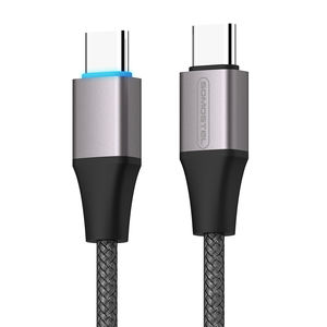 Cable de carga de aluminio trenzado con resorte de 27W y 60W con Carga rápida ligera y transferencia rápida, cable de carga tipo C, tipo 2, 2 y 3 - Product Image 4