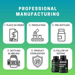 Suplementos para la salud de la próstata de los hombres Píldoras de etiqueta privada Refuerzo del equilibrio hormonal para la salud de los adultos - Product Image 5