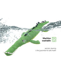 Jouet à mâcher pour chien en peluche durable de style nouveau, crocodile qui couine, jouet en peluche doux et mignon à succès