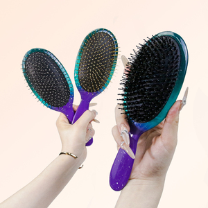 Épingles en métal en poils de sanglier de l'Univers mystérieux Coussin d'air Superbe brosse à cheveux de luxe confortable avec boîte en papier <span class=keywords><strong>ou</strong></span> pochette en tissu - Product Image 5
