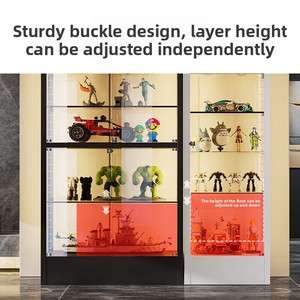 Vitrina Moderna para Figuras de <span class=keywords><strong>Lego</strong></span> para Sala de Estar, a Prueba de Polvo, con Puertas de Vidrio Transparentes, Gran Capacidad, Metal Resistente - Product Image 3