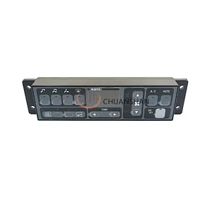 Painel de ar condicionado para escavadeira Kato HD512 820 1023 1430-1-2-3R Controlador de ar condicionado painel interruptor acessórios