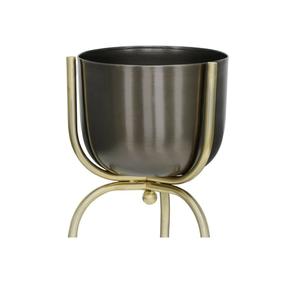 Vente en gros de jardinières classiques au look standard avec revêtement noir, design incroyable, fabriquées en inde, jardinières fantaisie avec support - Product Image 1