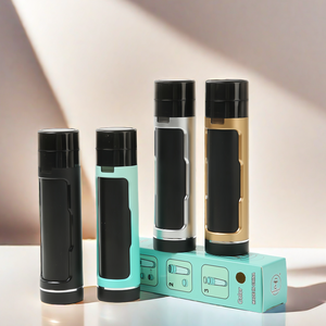 Taşınabilir plastik huni dolgu ot değirmeni çift tüp depolama tütün kırıcı koni dolgu ile - Product Image 3