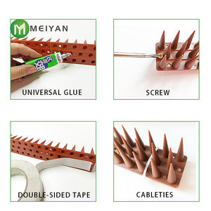 Sólido PP Bird Spikes Defender Gatos <span class=keywords><strong>Scare</strong></span> Spikes Critters Control Anti-Escalada Proteger Valla Paredes - Product Image 5