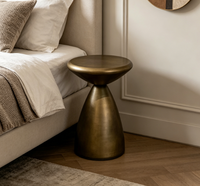 Table d'appoint moderne en acier au carbone, simple et stable, pour salon, chambre, hôtel, appartement, villa, club, café, bureau, table d'angle