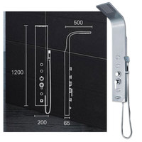 Moderne Classique Hôtel Spa Massage Douche Tour 304 En Acier Inoxydable Multifonctionnel Pluie Jet Pause Pulvérisation Modèles Unique En Gros