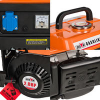 BISON(CHINA) 12V 650W 750W 950W Kleiner Tragbarer Mini-Benzinmotor-Generator Manueller Start AC Einphasig 50Hz für den Außenbereich